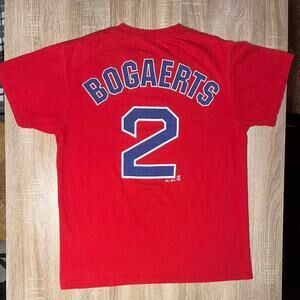Xander Bogaerts Vintage Boston Red Sox Majestic TShirt Jersey M